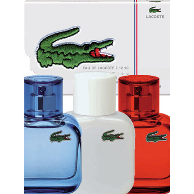 Christmas Coffret Bleu Blanc Rouge d’Eau de Lacoste L.12.12 – мужской праздничный набор парфюмов к Рождеству
