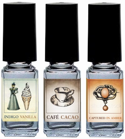 Captured in Amber, Cafe Cacao и Indigo Vanilla от En Voyage Perfumes