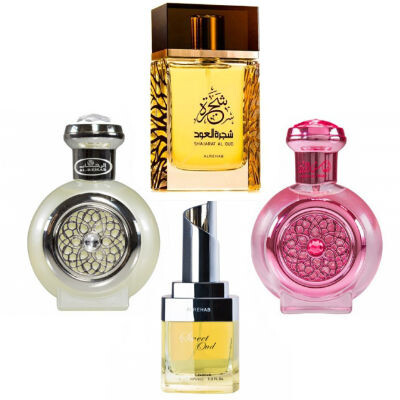 Sweet Oud, Shajarat Al Oud, Anfas Al Ward и Anfas Al Musk от Al-Rehab