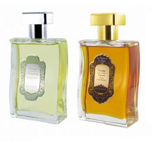 Voyage sur la route de Darjeeling - Ginger Green Tea и Voyage sur la Route des Epices - Ambre, Vanille, Patchouli от La Sultane de Saba