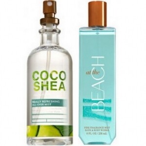 Cocoshea Cucumber и At the Beach от Bath and Body Works
