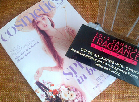 Ароматы-победители канадской и британской парфюмерных наград Canadian Fragrance Awards 2013 и UK Fifi Awards 2013