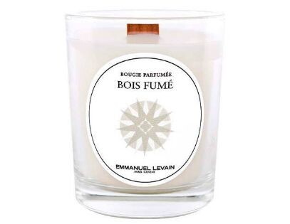 Bois Fume Candle от Emmanuel Levain – ароматная свеча с уютным древесным запахом горящего камина