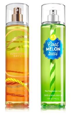 Sunkissed Days и Cool Melon Kiwi от Bath and Body Works