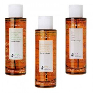 Basil Lemon, Bergamot Pear и Fig Eau De Cologne от Korres