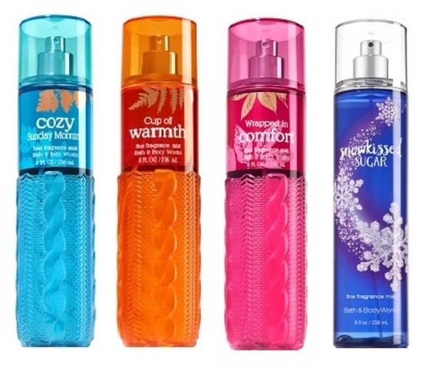 Cozy Sunday Morning, Cup of Warmth, Wrapped in Comfort и Snowkissed Sugar от Bath & Body Works