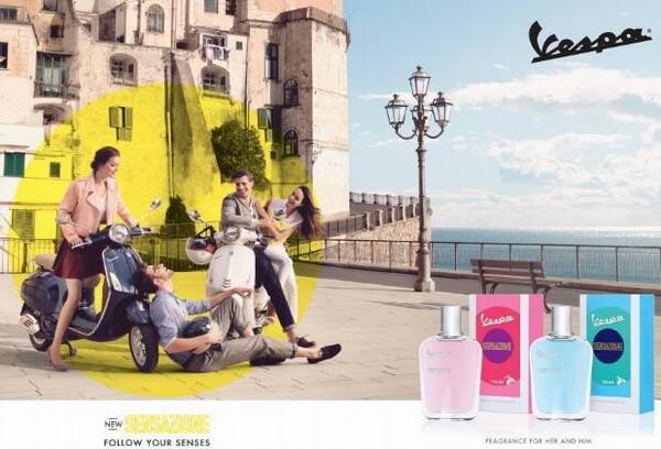 Новые ароматы серии Sensazione бренда Vespa