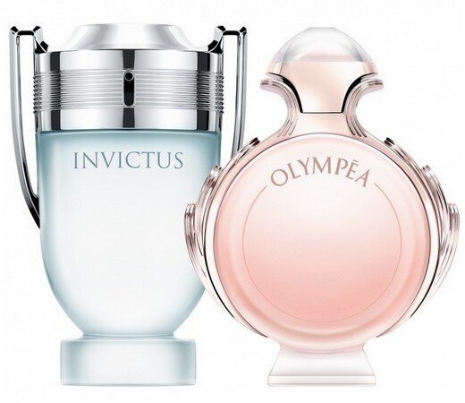Invictus Aqua и Olympea Aqua от Paco Rabanne