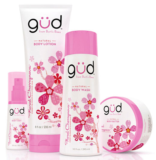 Gud Floral Cherrynova – новая коллекция парфюмированных продуктов для ванны и тела от Burt’s Bees