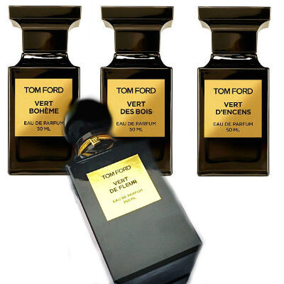 Vert Boheme, Vert Des Bois, Vert D'encens и Vert de Fleur от Tom Ford