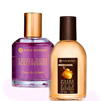 Fruits Noirs Blackberries и Les Plaisirs Nature Poire Caramel от Yves Rocher