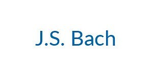 J. S. Bach