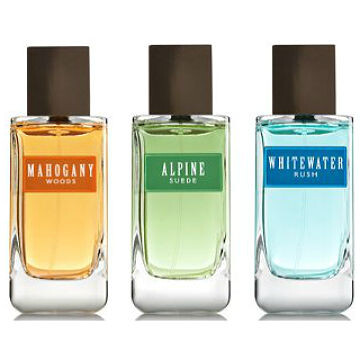 Mahogany Woods, Alpine Suede и Whitewater Rush от Bath & Body Works