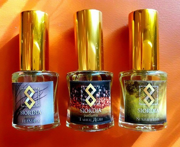 ароматы: Нимфа, Танец Дели, Summertime Siordia Parfums _3 perfumes 2017.jpg