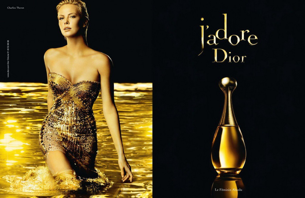 J'Adore Dior campaign with Charlize Theron