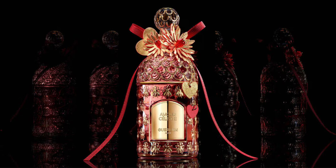 Guerlain и художница Люси Туре показали эксклюзивное издание Amour Céleste