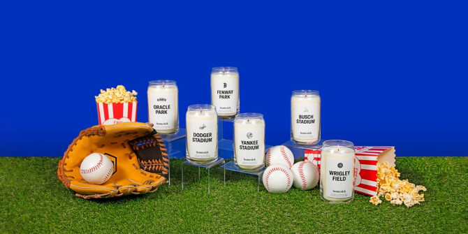 Крученый мяч: Homesick выпустили коллекцию свечей MLB, посвященную бейсболу