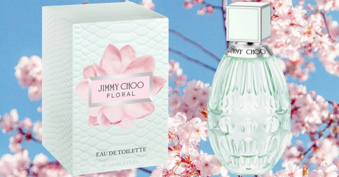 Нектарин, магнолия и абрикосовый цвет. Floral Jimmy Choo