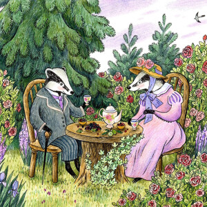 Летний венок из трав и цветов