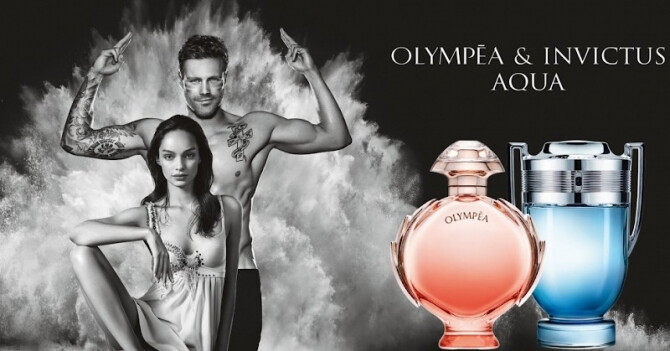 Olympéa Aqua Eau de Parfum Légère и Invictus Aqua: новые фланкеры от Paco Rabanne