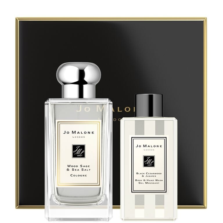 Набор из полноценного флакона Wood Sage & Sea Salt Cologne и геля для тела Black Cedarwood & Juniper, £109