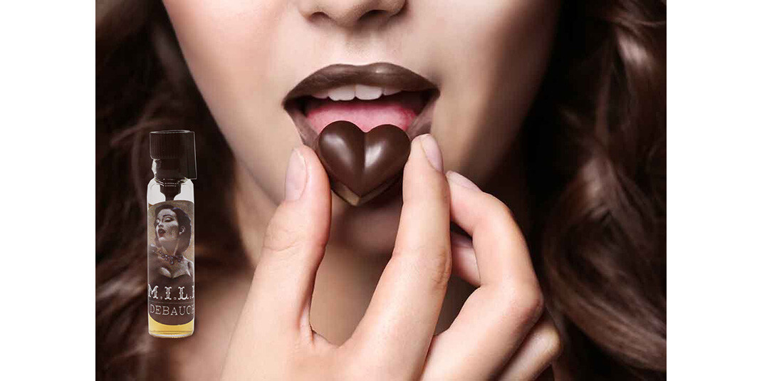 Аромат M.I.L.F. из линейки Debauch бренда Tattoo perfume. Авторский коллаж Елены Марковой