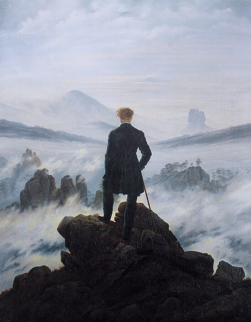 Caspar David Friedrich Der Wanderer über dem Nebelmeer, 1818